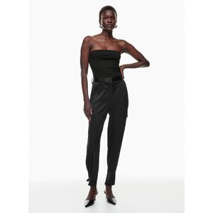Aritzia Babaton Refined Satin Cargo Pant Black Size 2